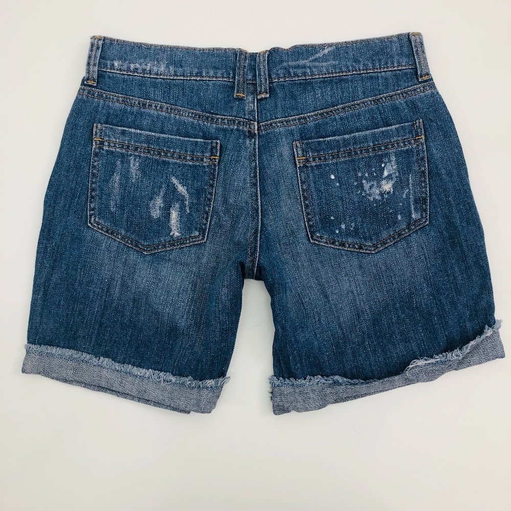 [New York & Co] Distressed Hi-Rise Cut Off Shorts - Picture 2 of 6